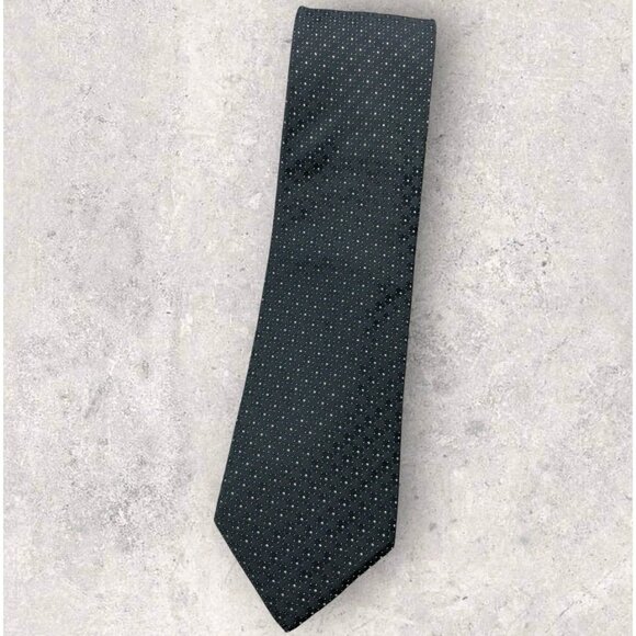 HOLLIDAY & BROWN FOR PRADA Silk Tie ITALY XL Gray Pink Geometric W:3.5
